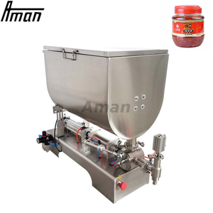 Halfautomatische 100-1000 ml pneumatische pastavullers Horizontale mixervulmachine